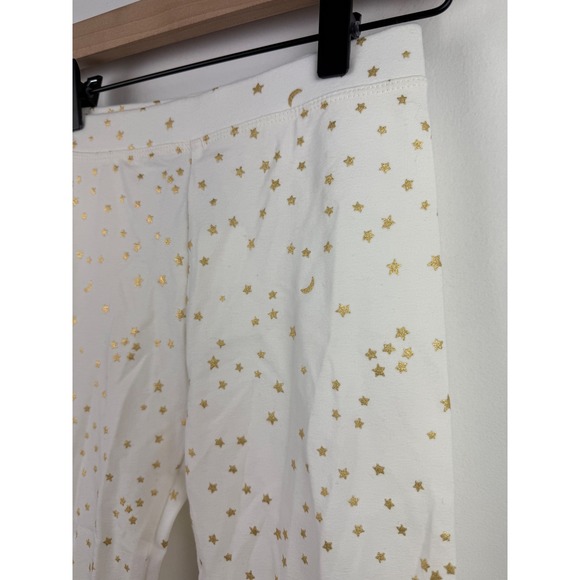 Crewcuts Girls White Leggings NWT Gold Stars & Moons Kids Size 12 - Picture 2 of 6